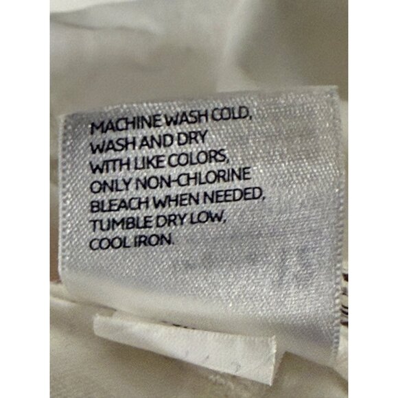 OLD NAVY Women 12 Regular White Perfect BootCut Khaki Chino Pants Cotton Stretch - Picture 13 of 13